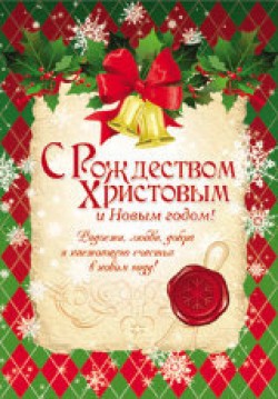 С Новым годом и Рождеством Христовым!  